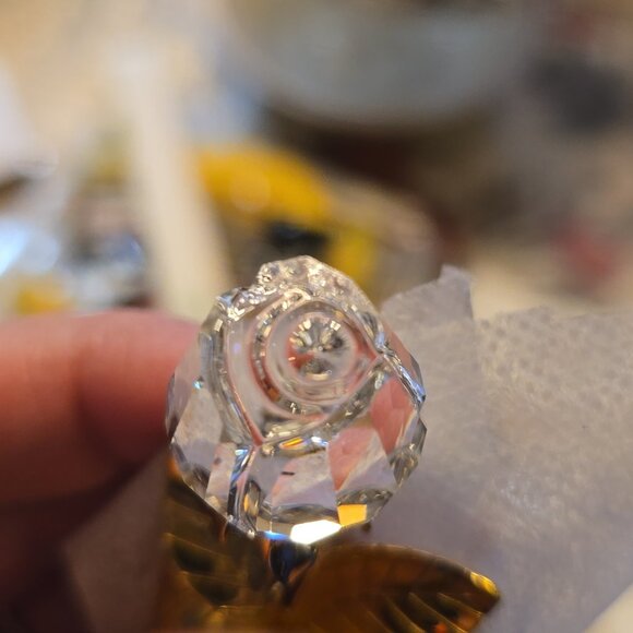 Authentic Vintage Swarovski Crystal Rose Brooch - Picture 5 of 5